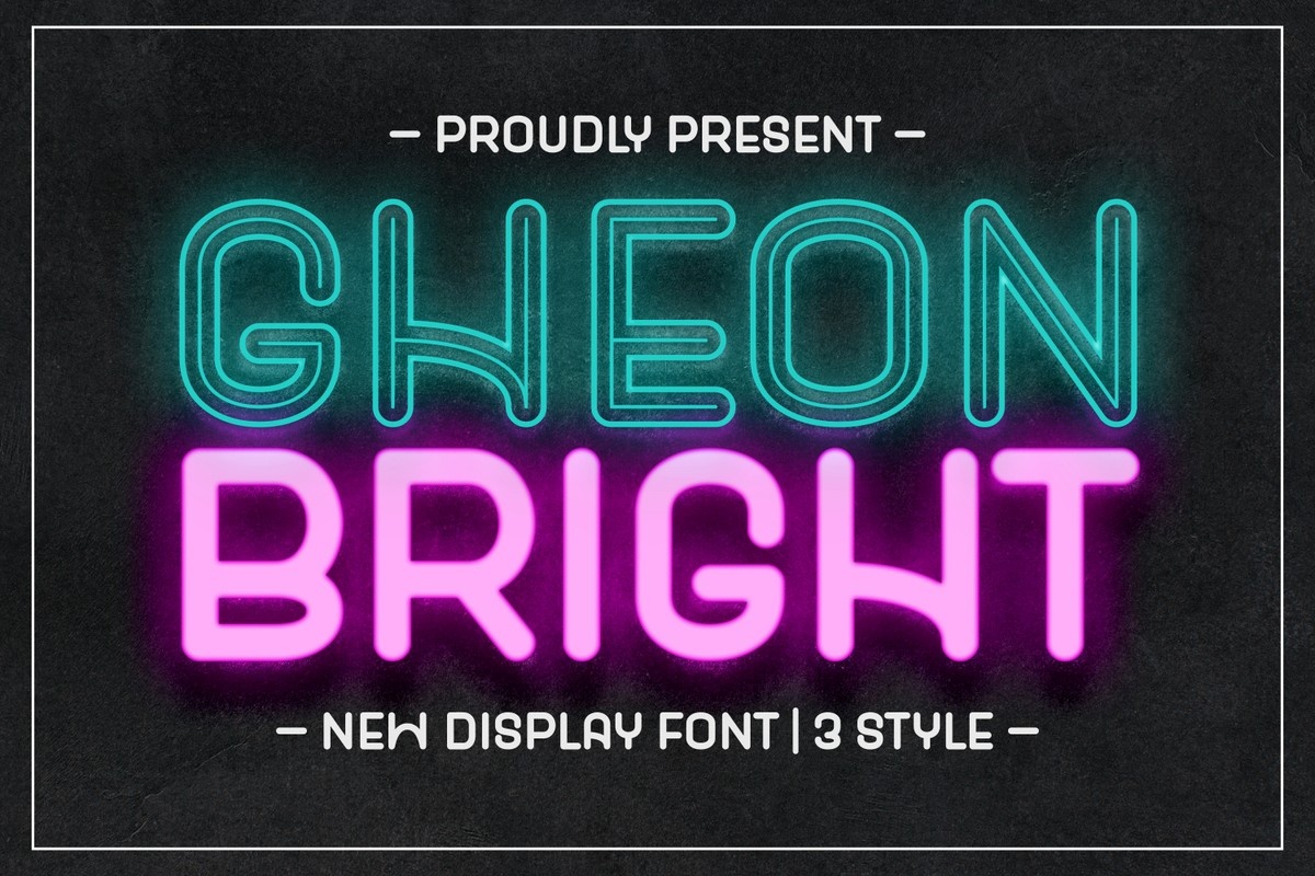 Шрифт Gheon Bright