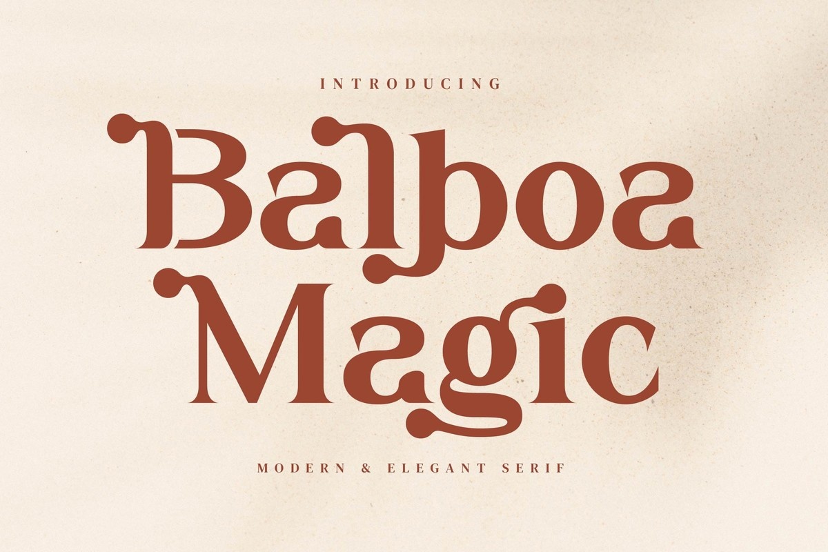 Шрифт Balboa Magic