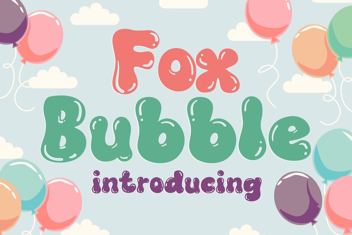 Шрифт Fox Bubble