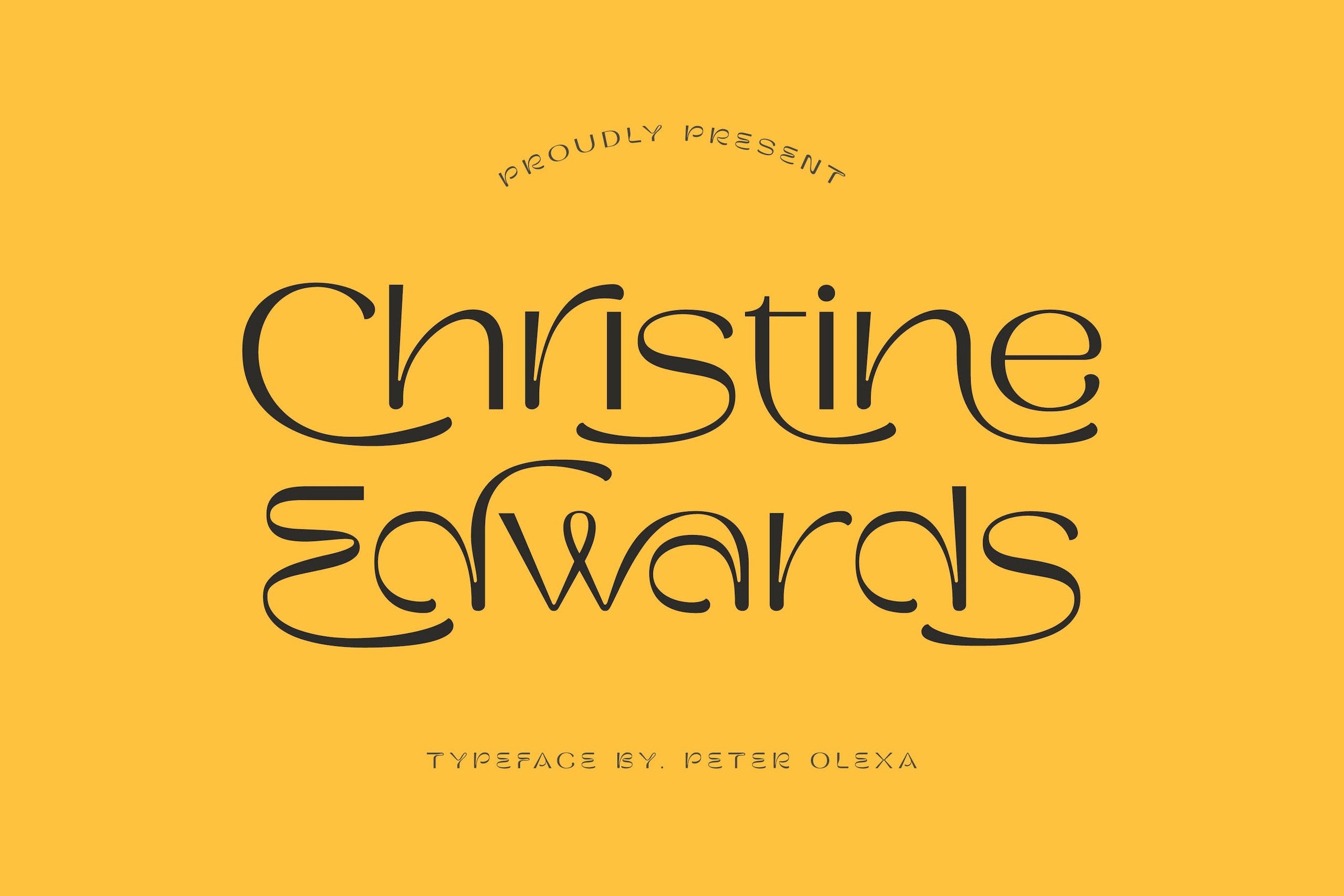 Шрифт Christine Edwards