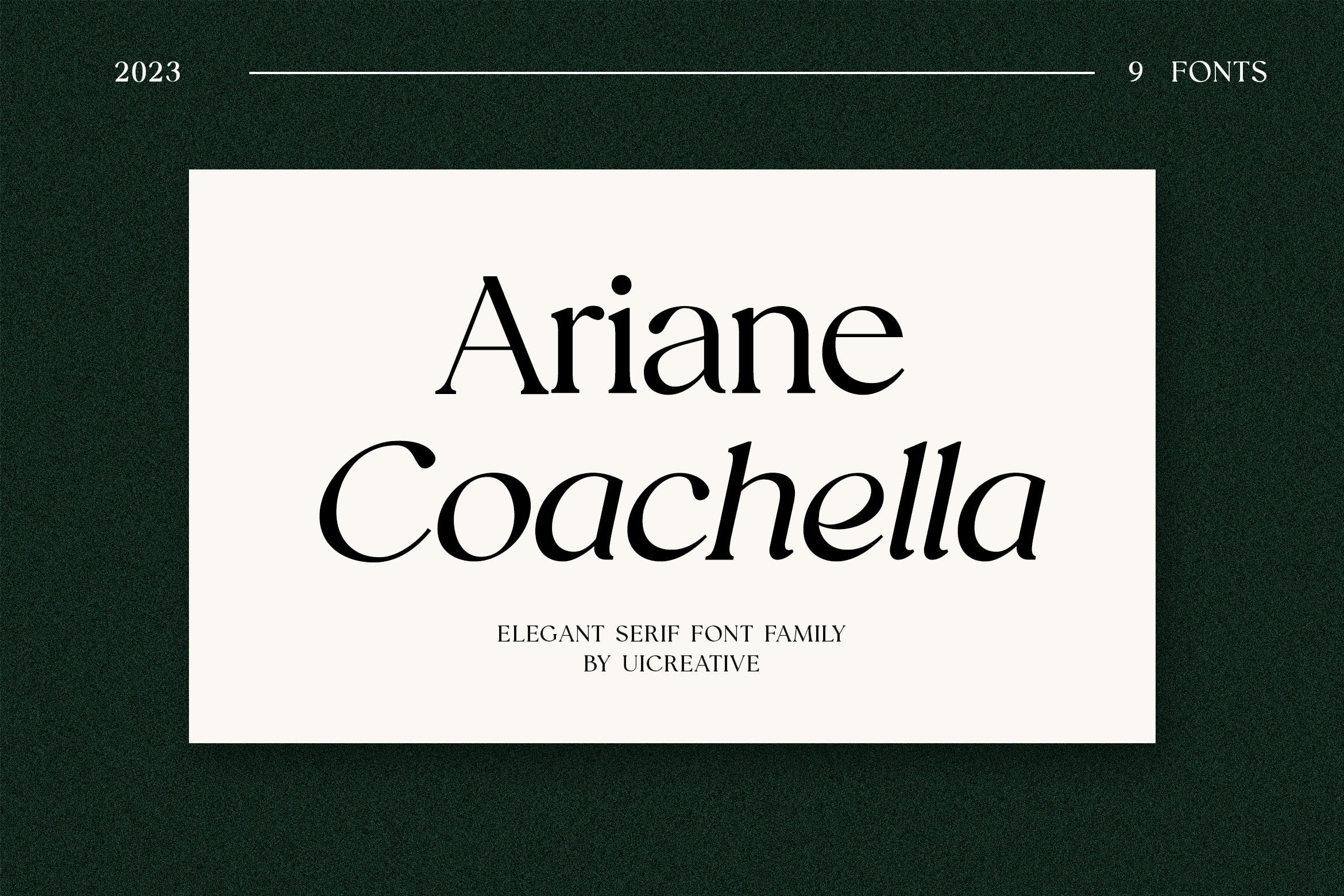 Шрифт Ariane Coachella