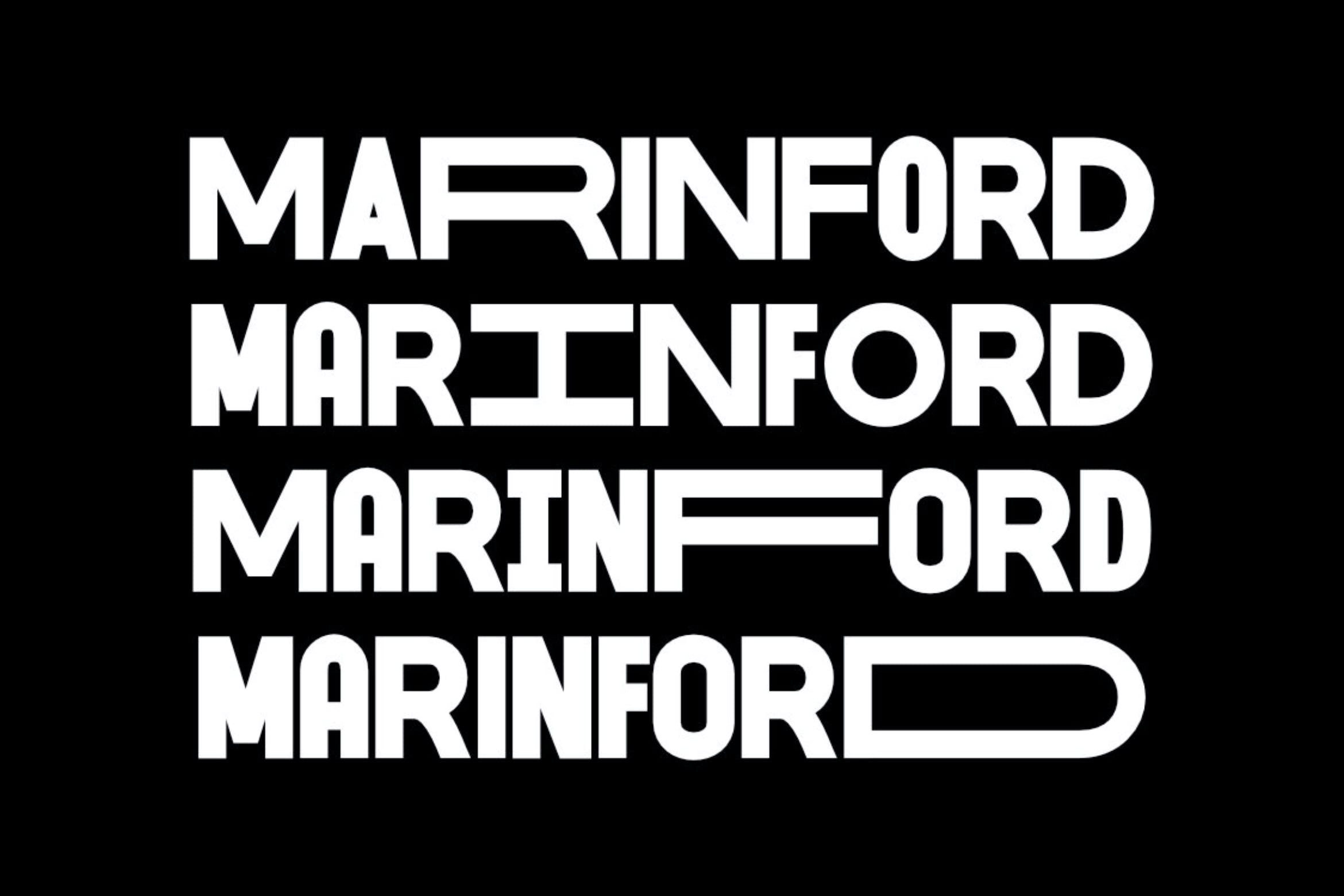 Шрифт Marinford