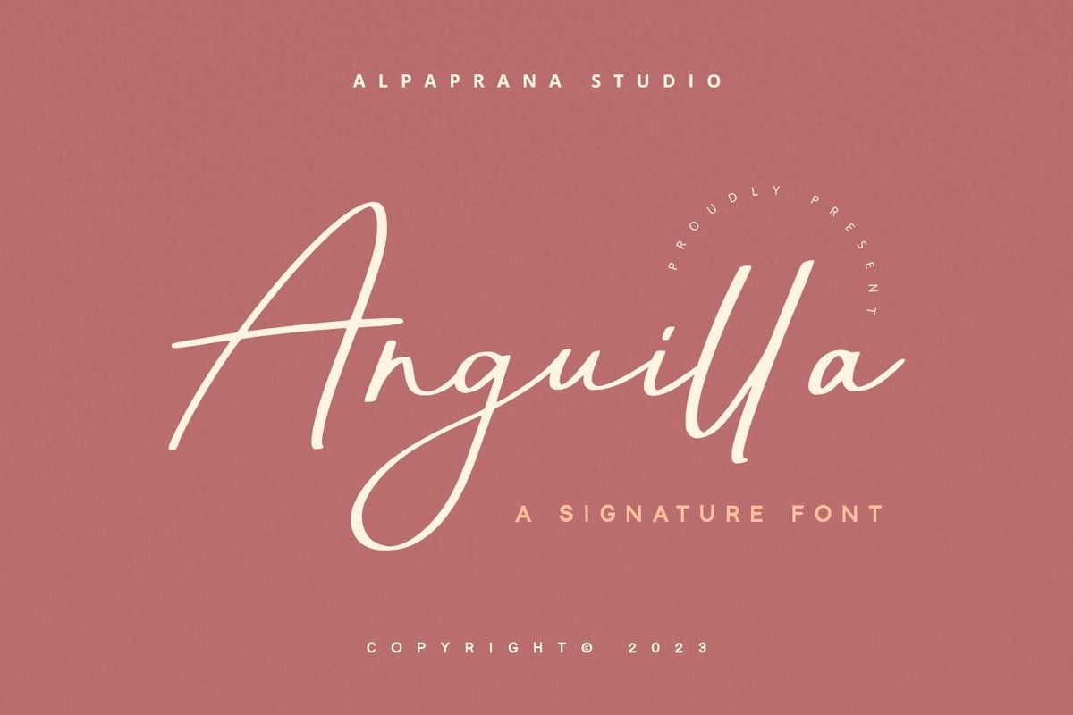 Шрифт Anguilla
