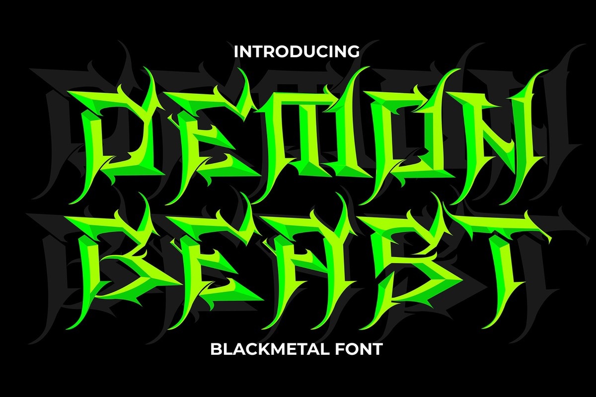 Шрифт Demon Beast