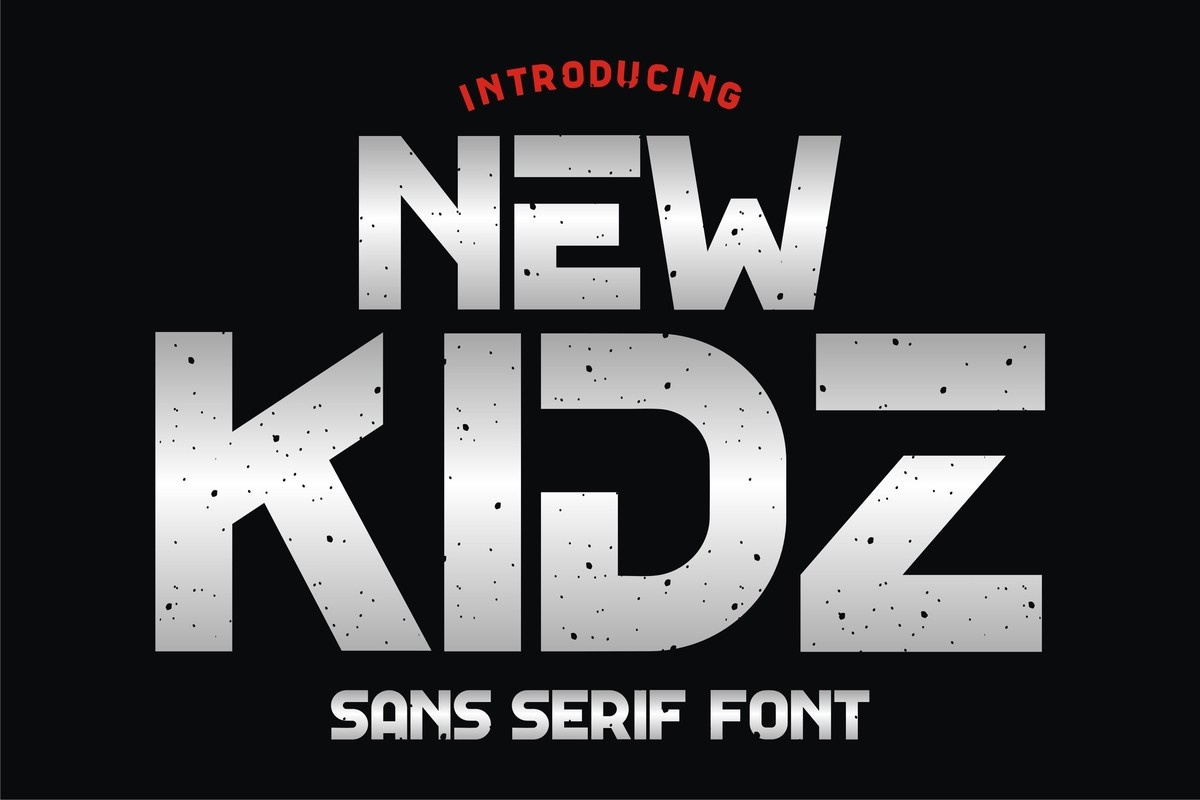 Шрифт New Kidz