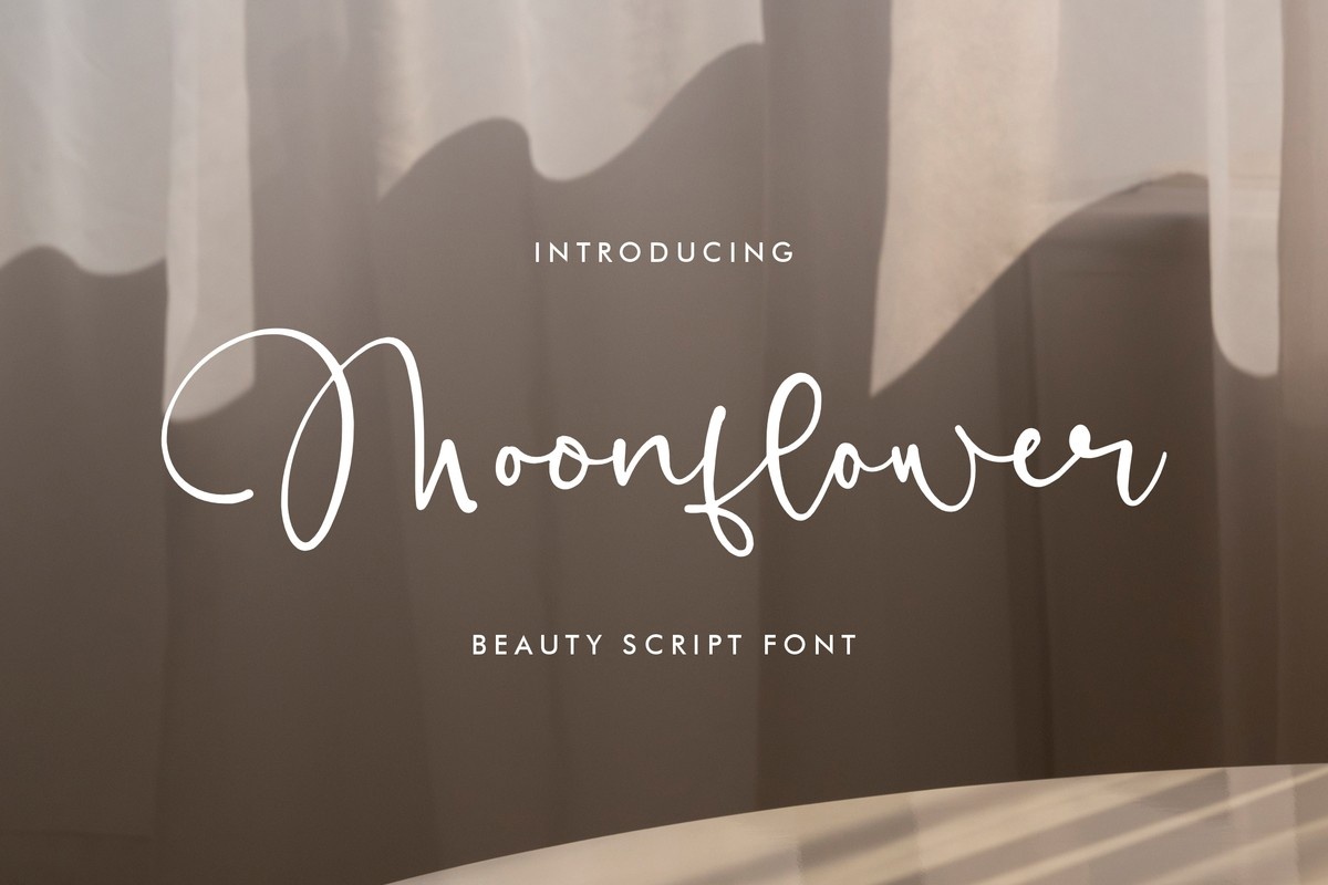 Шрифт Moonflower