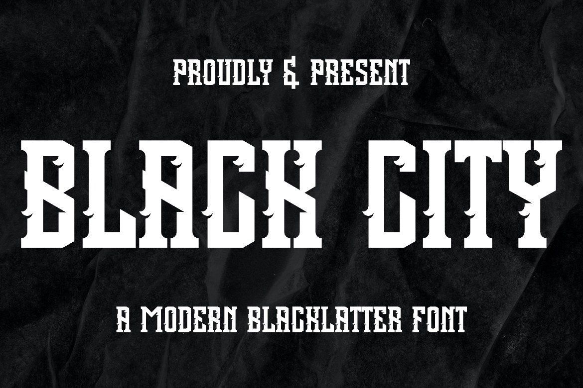 Шрифт Black City