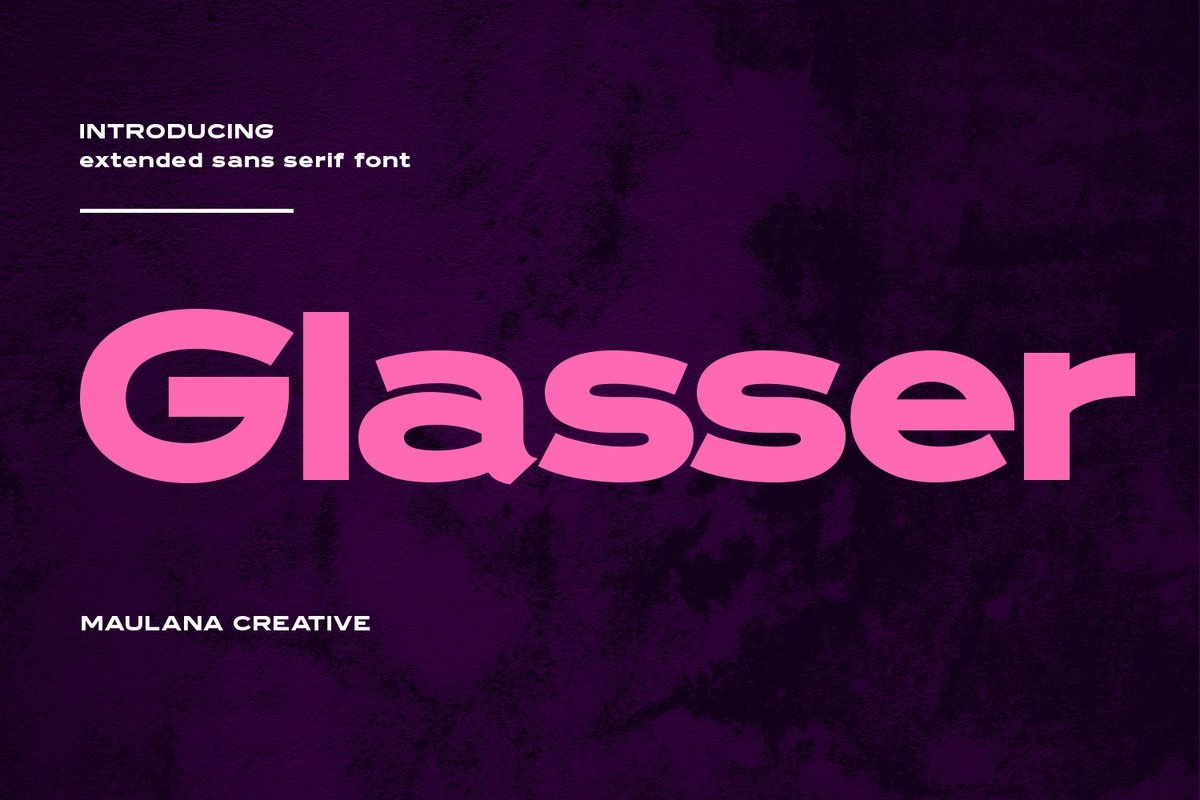 Шрифт Glasser