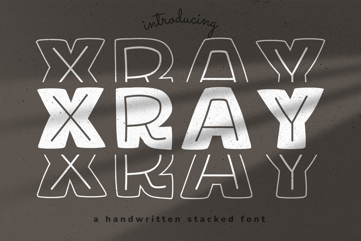 Шрифт X-Ray Stacked