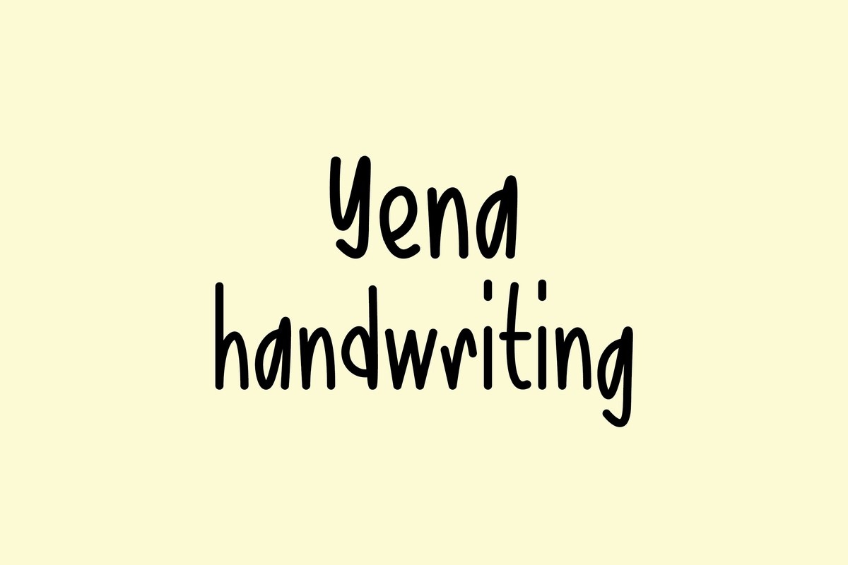 Шрифт Yena