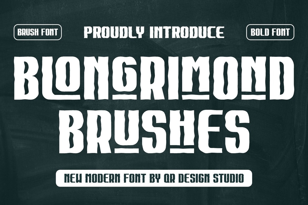 Шрифт Blongrimond Brushes