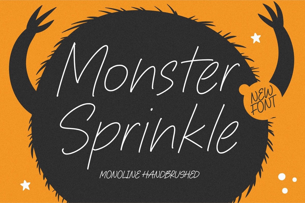 Шрифт Monster Sprinkle