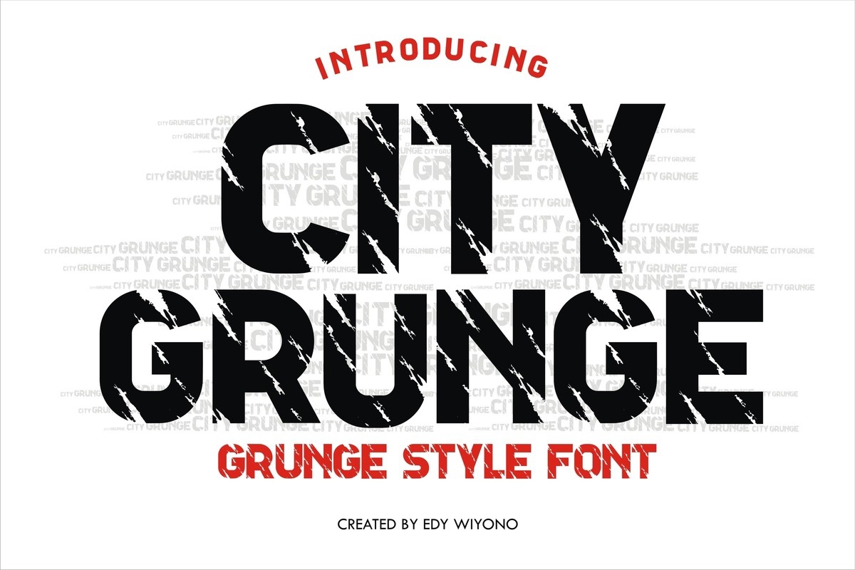 Шрифт City Grunge