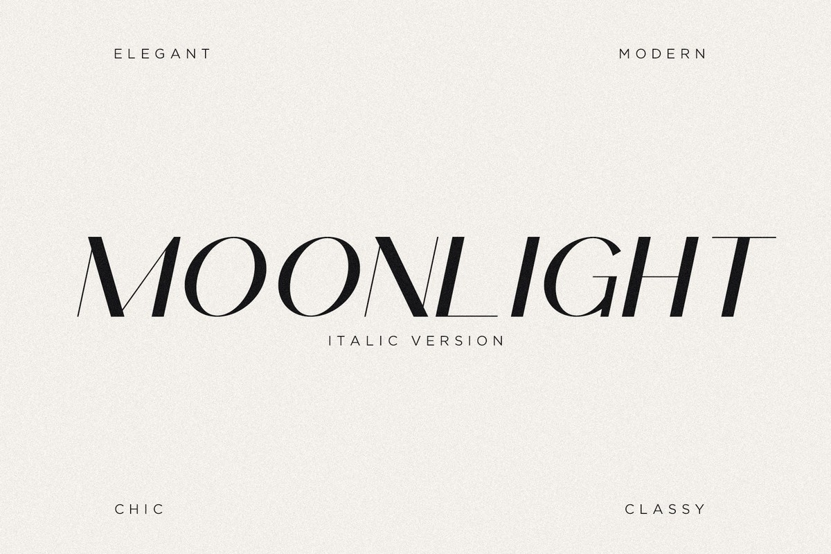 Шрифт Moonlight Italic