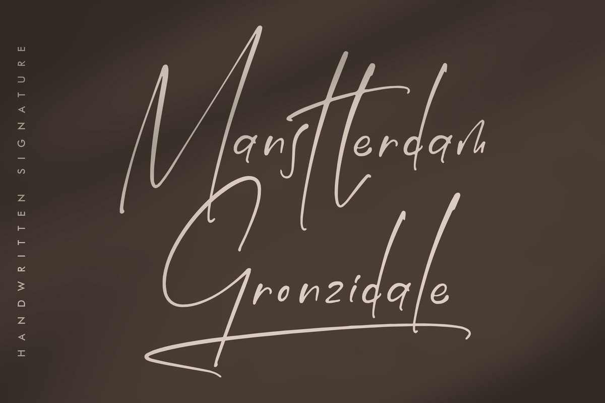 Шрифт Manstterdam Gronzidale