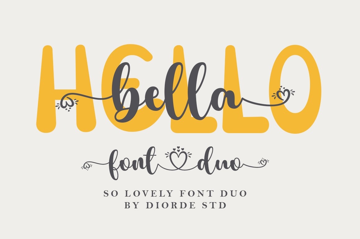 Шрифт Hello Bella Duo