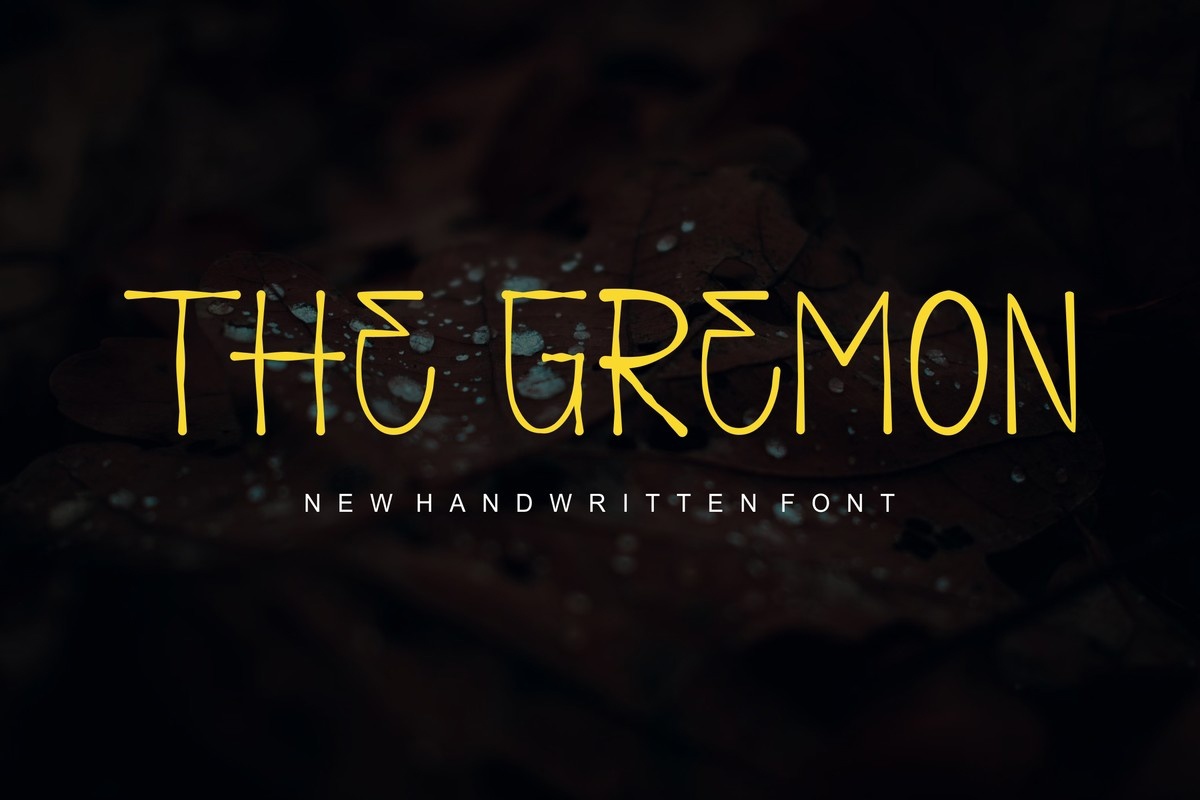 Шрифт The Gremon