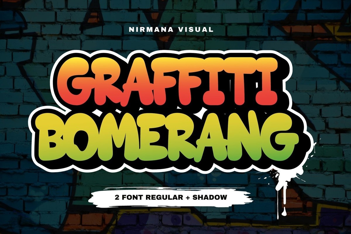Шрифт Graffiti Bomerang