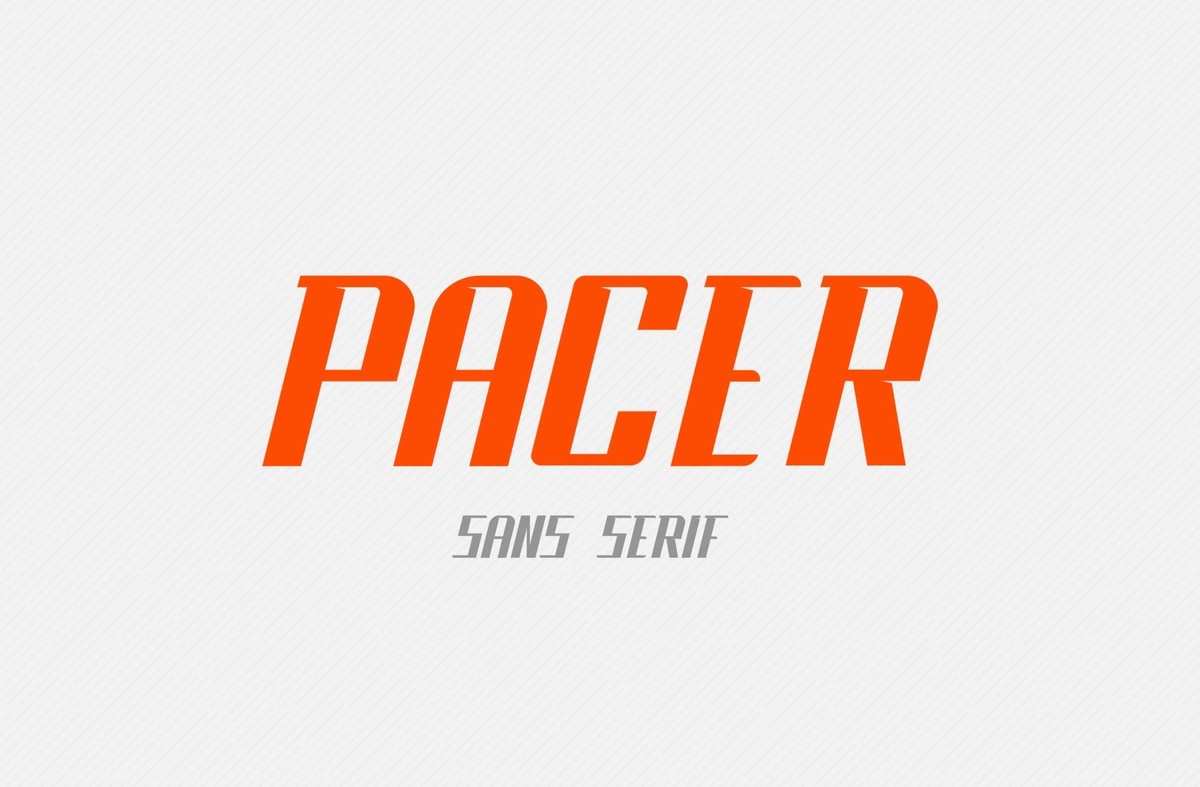 Шрифт Pacer