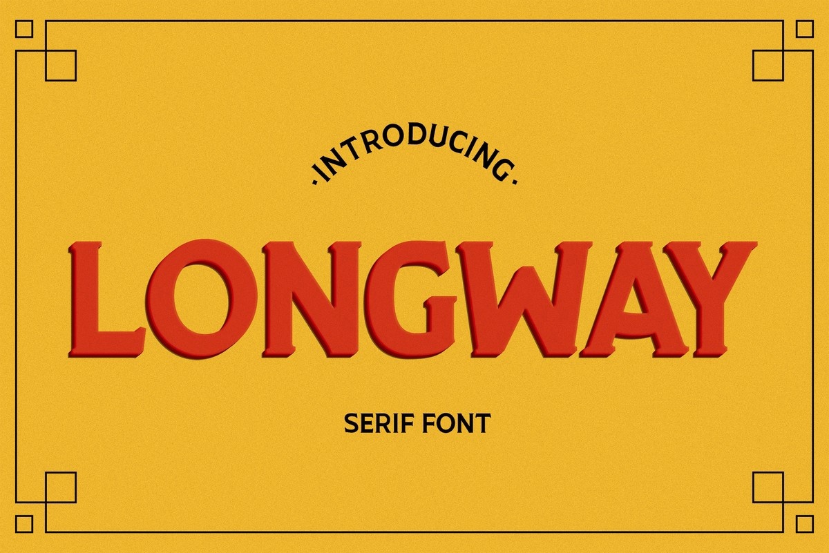 Шрифт Longway