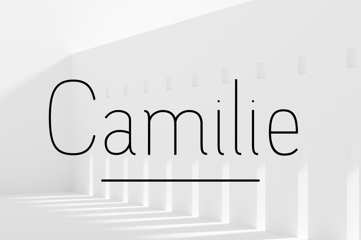 Шрифт Camilie