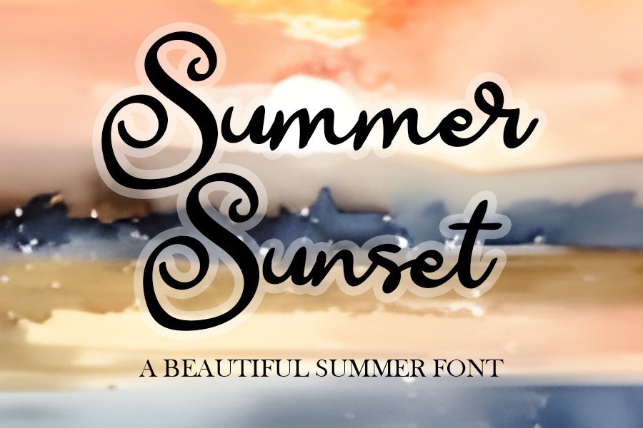 Шрифт Summer Sunset