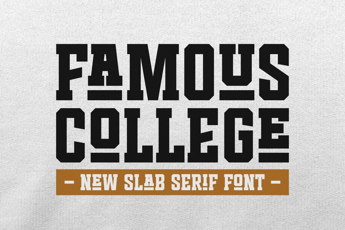Шрифт Famous College