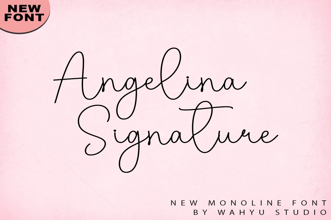 Шрифт Angelina Signature