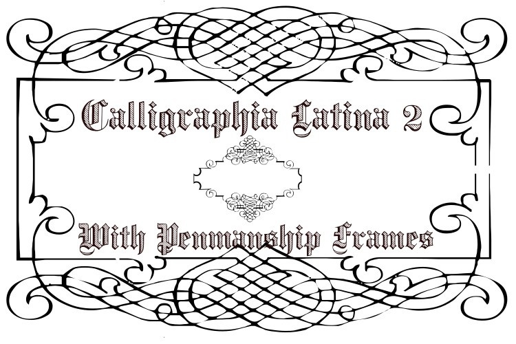 Шрифт Calligraphia Latina 2