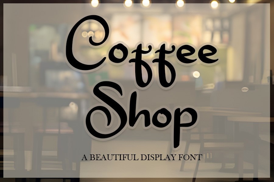 Шрифт Coffee Shop