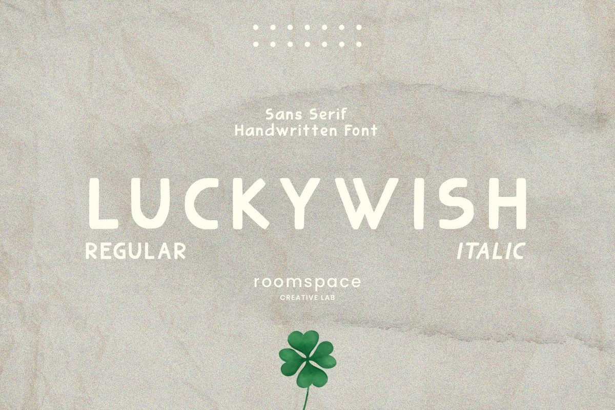 Шрифт Luckywish