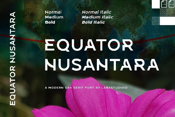 Шрифт Equator Nusantara