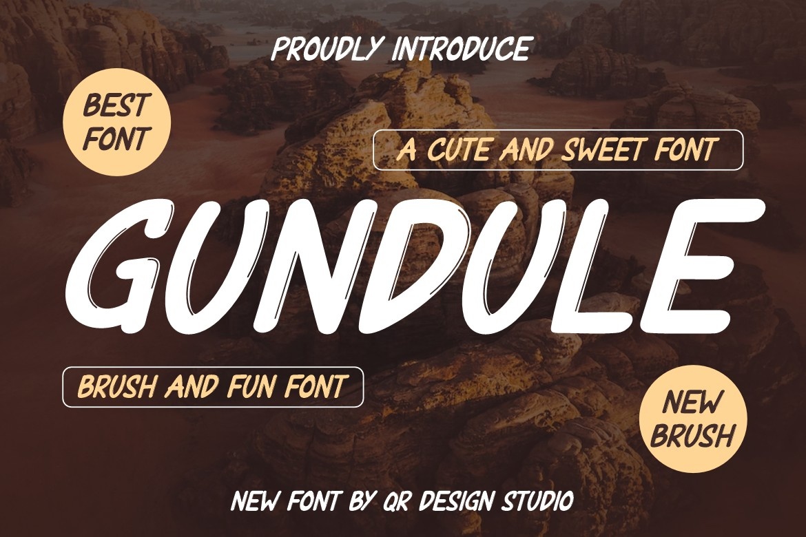 Шрифт Gundule
