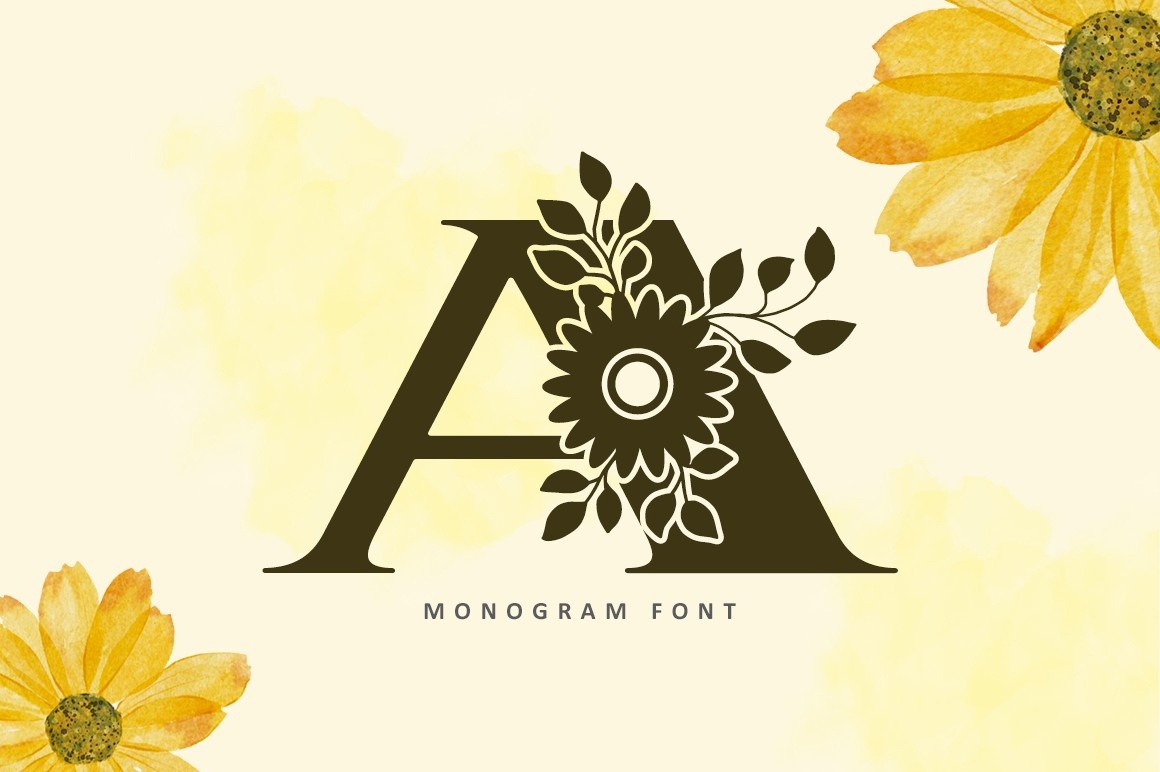Шрифт Sunflower Monogram