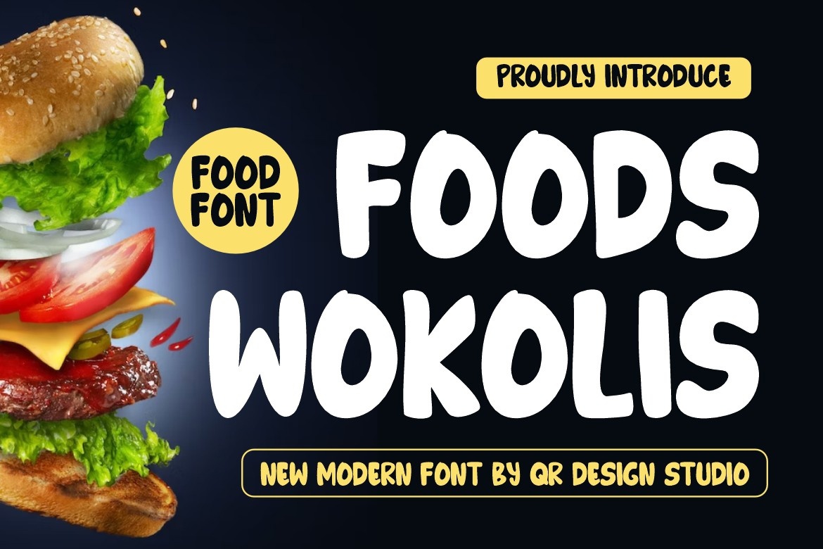 Шрифт Foods Wokolis