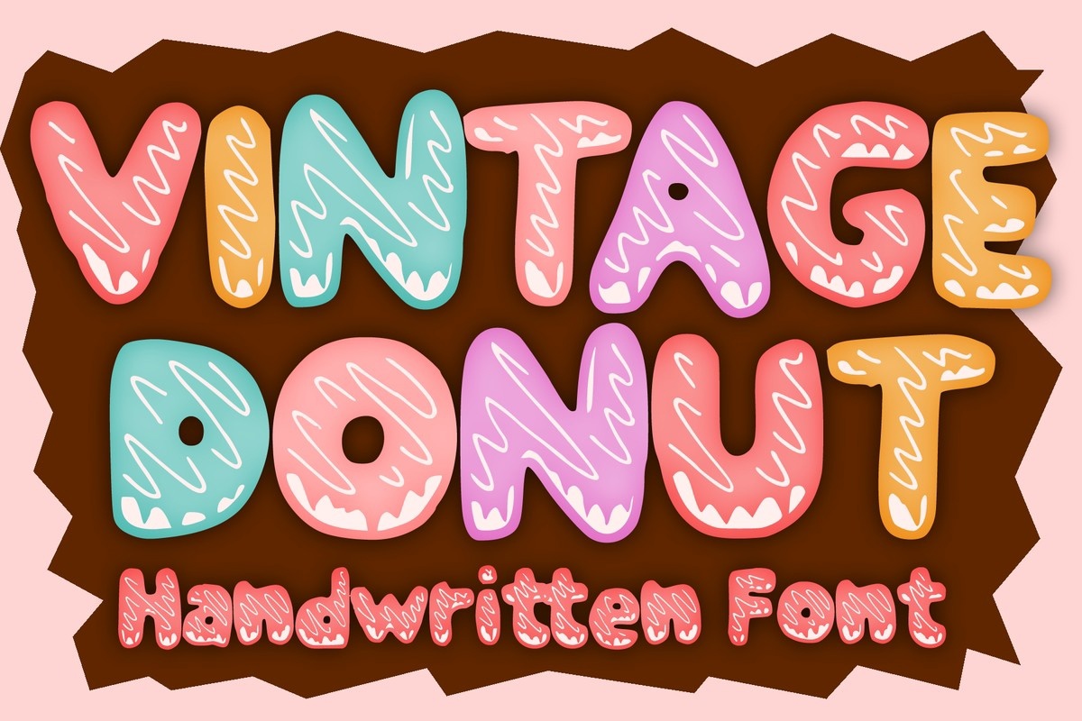 Шрифт Vintage Donut