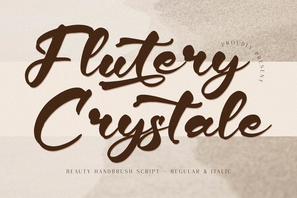 Шрифт Flutery Crystale
