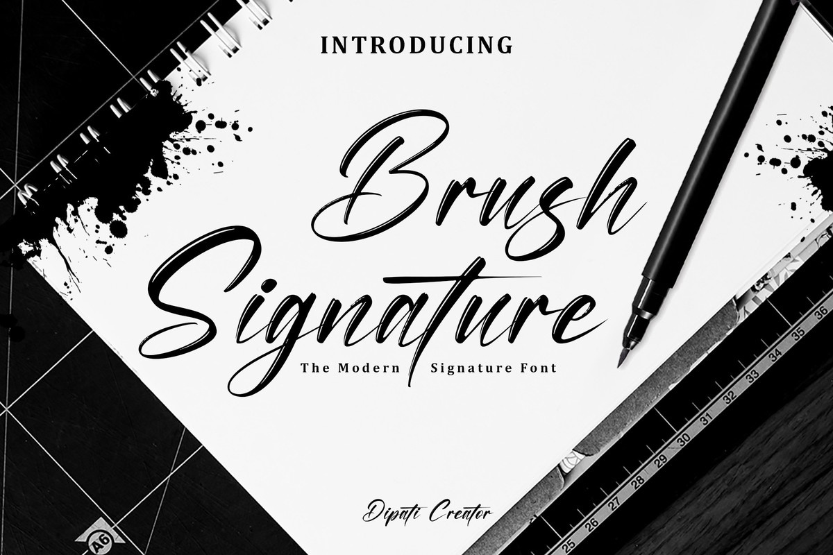 Шрифт Brush Signature