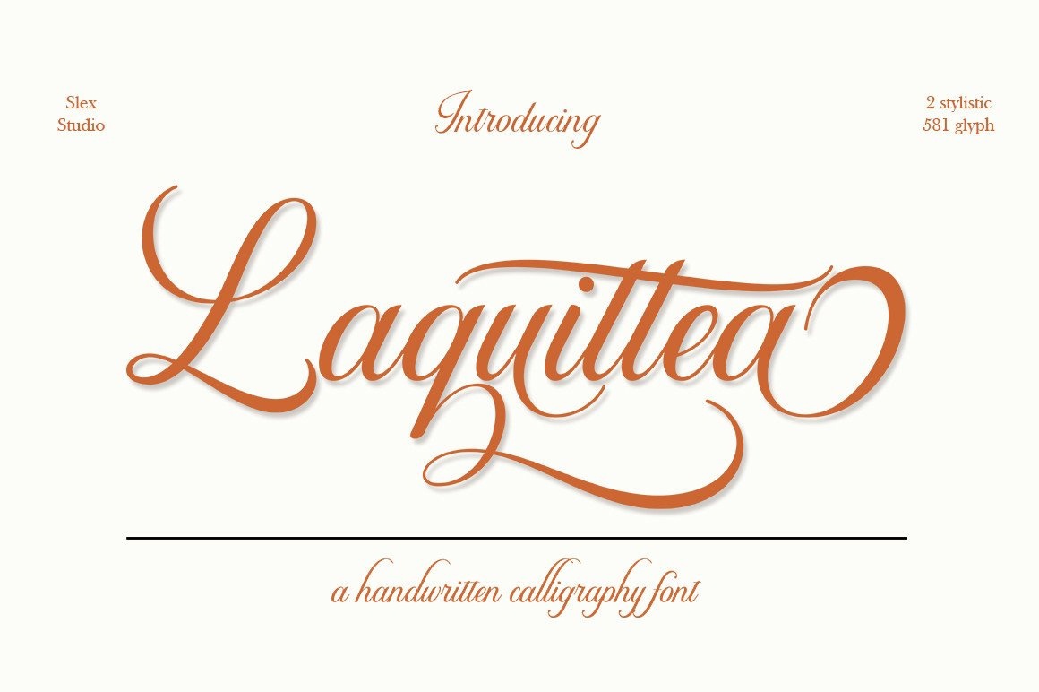 Шрифт Laquittea