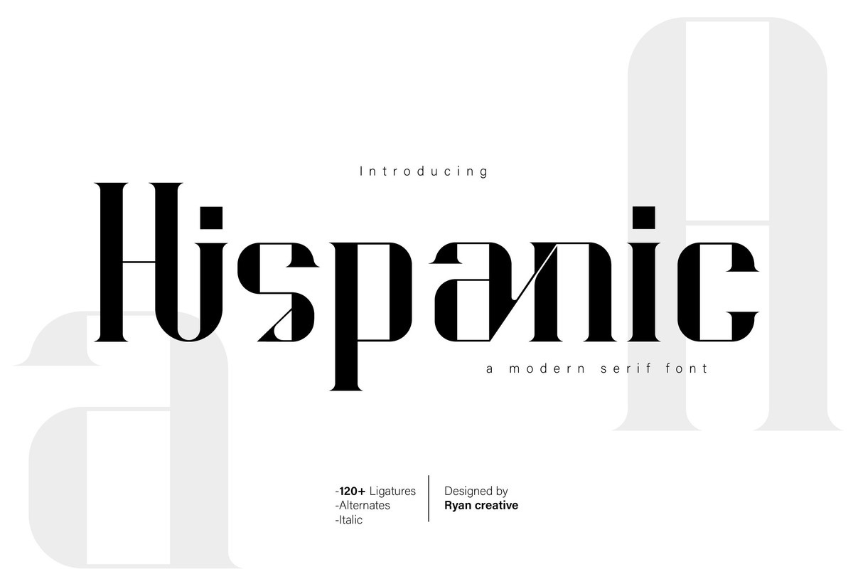 Шрифт Hispanic