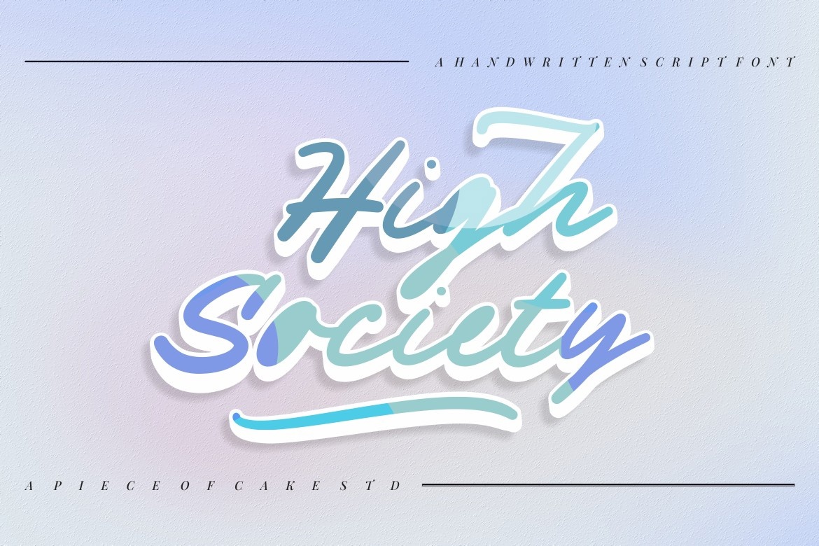 Шрифт High Society