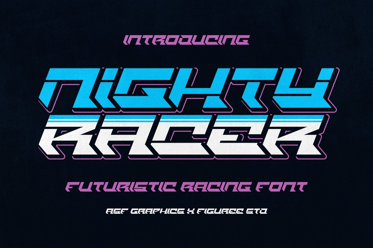 Шрифт Nighty Racer