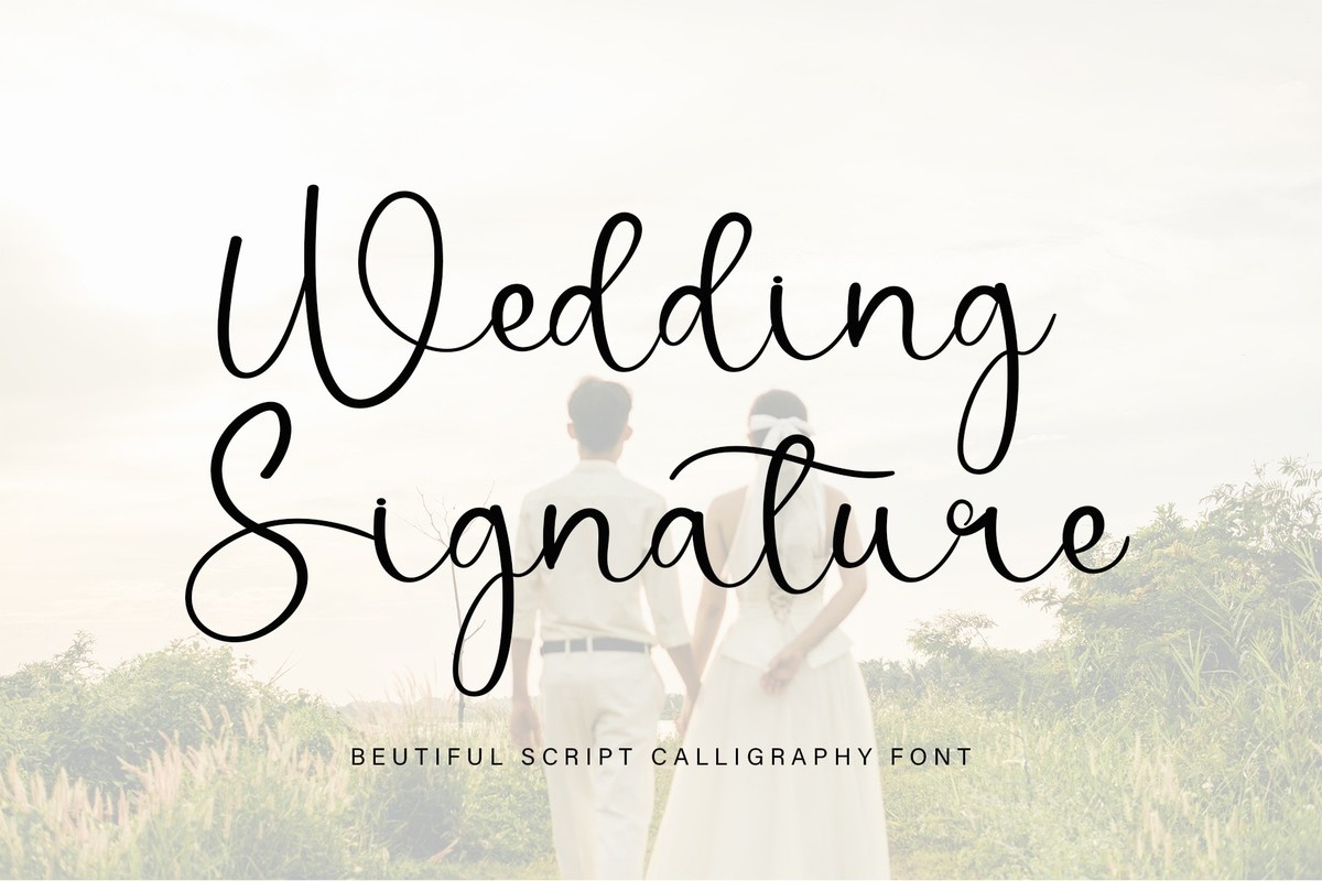 Шрифт Wedding Signature