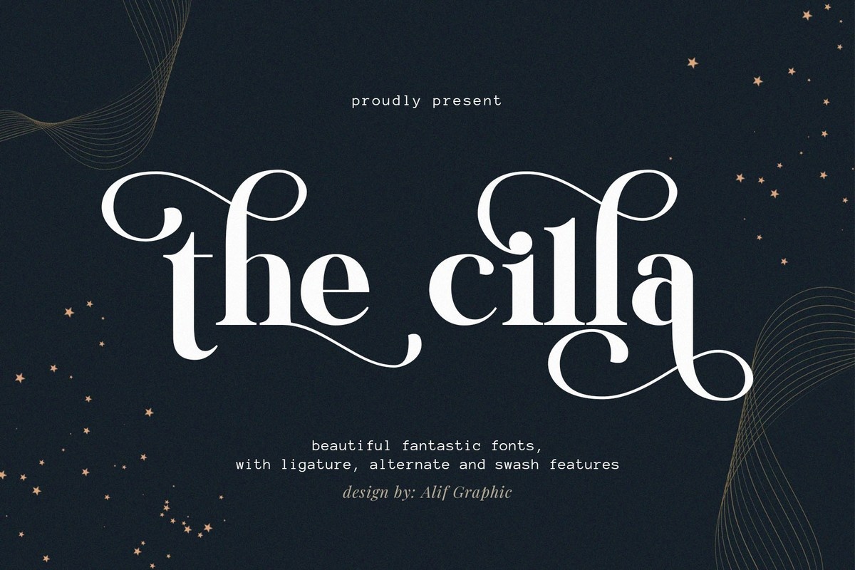 Шрифт The Cilla