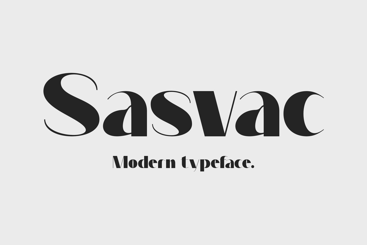 Шрифт Sasvac