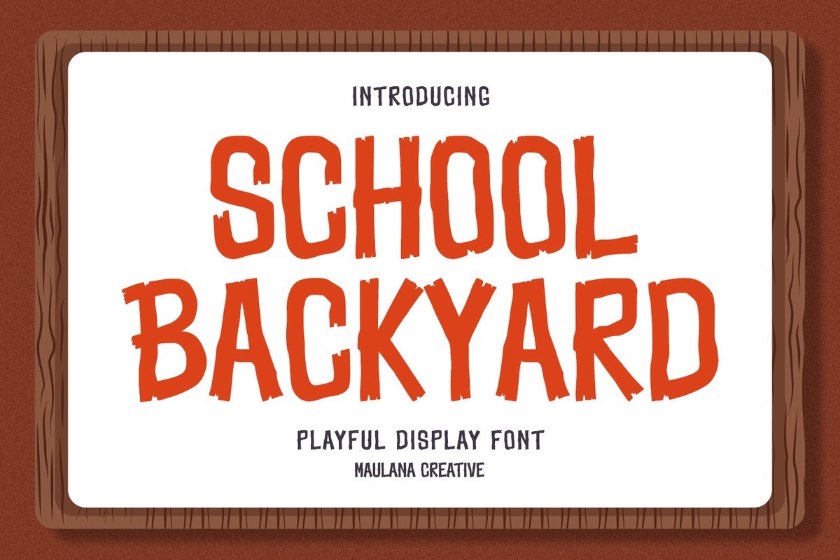 Шрифт School Backyard