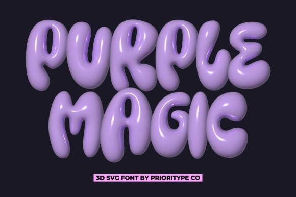 Шрифт Purple Magic SVG