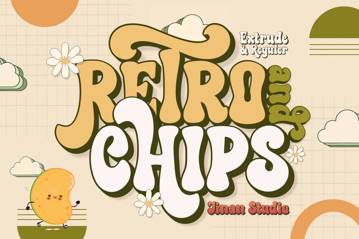 Шрифт Retro and Chips