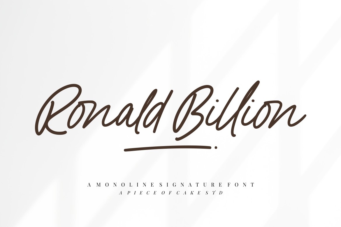 Шрифт Ronald Billion