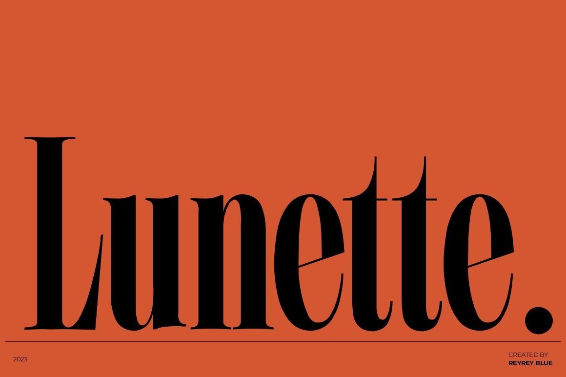 Шрифт Lunette